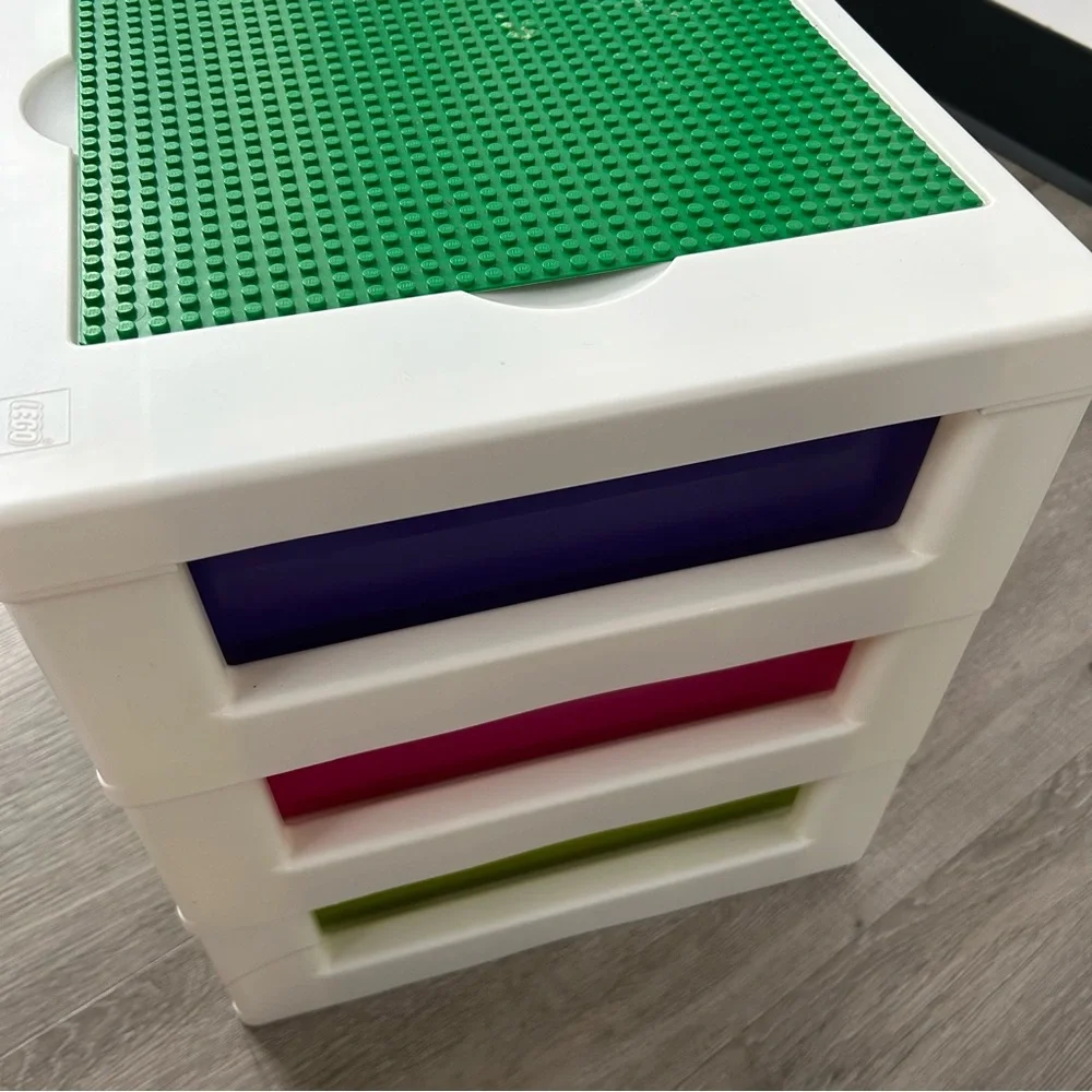 Lego Girls Iris Organizer Storage Container 3 Drawer Bin Friends Colors - Picture 3 of 9
